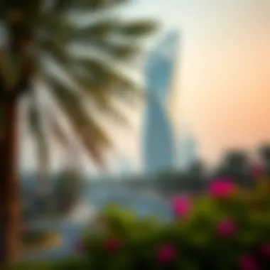 Scenic surroundings of Nastaran Tower