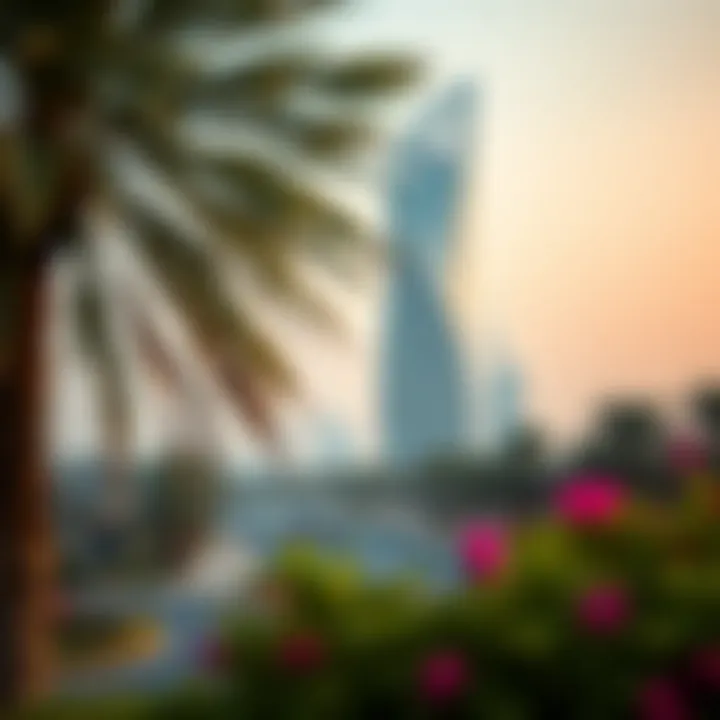 Scenic surroundings of Nastaran Tower