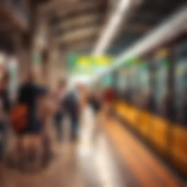 Community members engaging at a local station, showcasing integration and accessibility