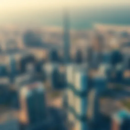 Aerial view of Dubai Internet City showcasing modern architecture