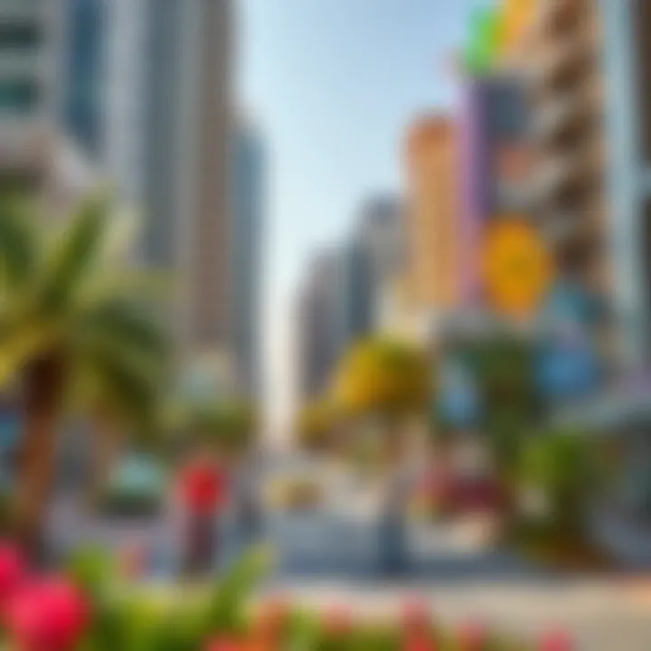 Vibrant lifestyle areas within Dubai Internet City