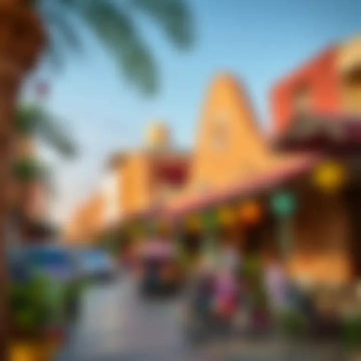 Cultural Vibrancy: Community Spaces of Jaddaf Cultural richness depicted through vibrant community spaces in Jaddaf