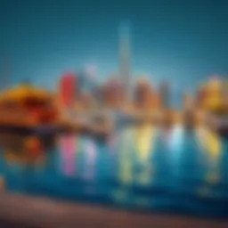 Stunning waterfront view of Jaddaf highlighting Dubai's skyline