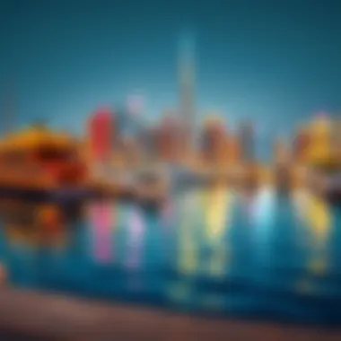 Waterfront Majesty: Jaddaf's Skyline Stunning waterfront view of Jaddaf highlighting Dubai's skyline