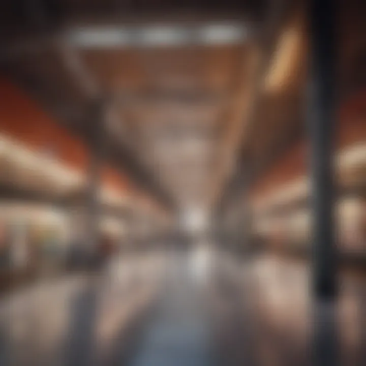 Interior of Jafiliya Metro Station highlighting its design and amenities