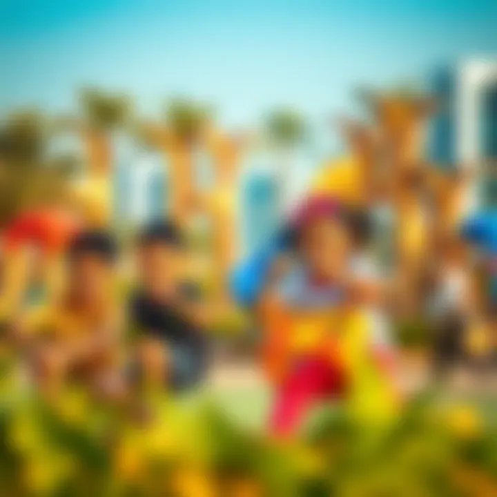 Children enjoying recreational activities in the park