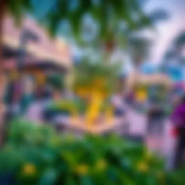 Lush Outdoor Leisure Area at Jumeirah Park Clubhouse Outdoor leisure area with lush landscaping and seating arrangements