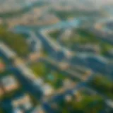 Aerial view of Latifa City showcasing its residential layout and greenery