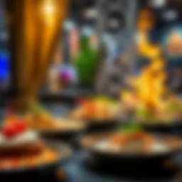 A vibrant display of Lezzet's signature dishes showcasing culinary artistry