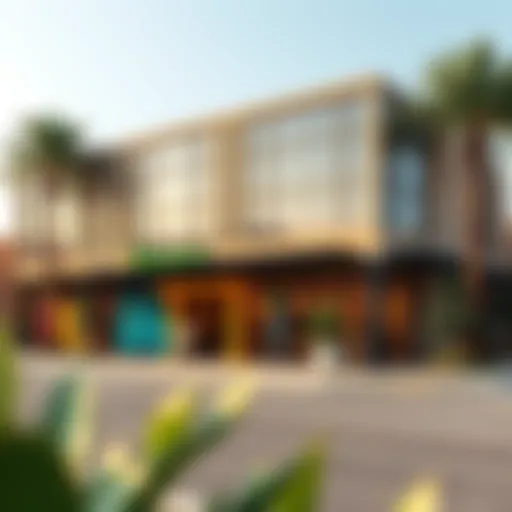 Vibrant exterior view of Lifco Mirdif with community engagement