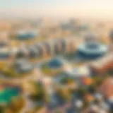 Aerial view of Dubai Silicon Oasis showcasing its modern architecture and lush landscapes