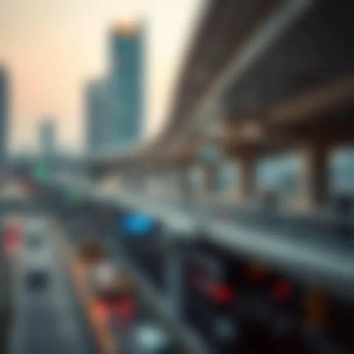 Transport infrastructure connecting Dubai Silicon Oasis to the rest of the city