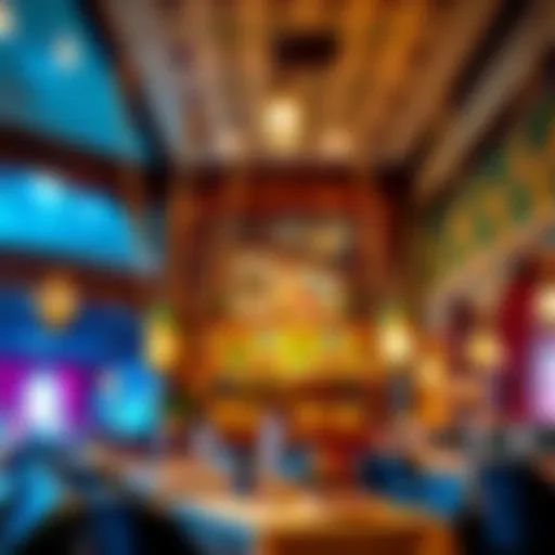 Interior ambiance of Madina Restaurant showcasing traditional decor