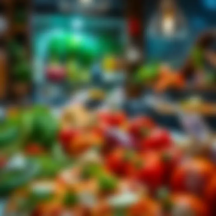 Local ingredients displayed, highlighting the restaurant's commitment to freshness