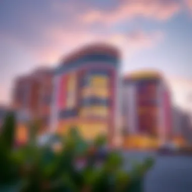 Modern architecture in Majan reflecting Dubai's innovative spirit