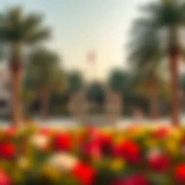 A serene park in Majan providing a community gathering space