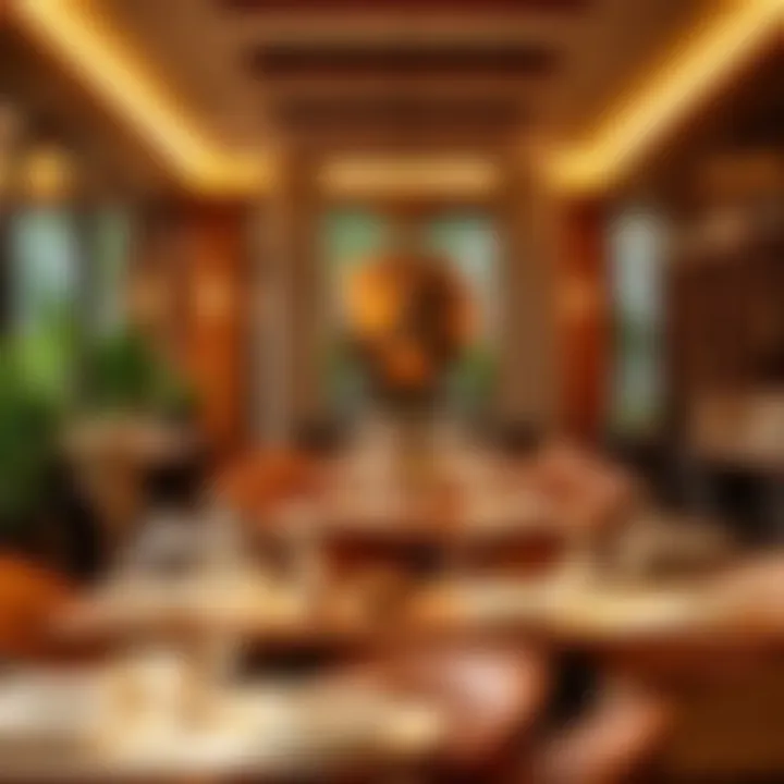 An elegant interior shot showcasing the warm ambiance and inviting decor of Mamis Illam, reflecting its commitment to a unique dining experience.