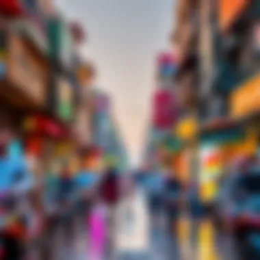 Bustling streets of Mankhool reflecting the vibrant lifestyle