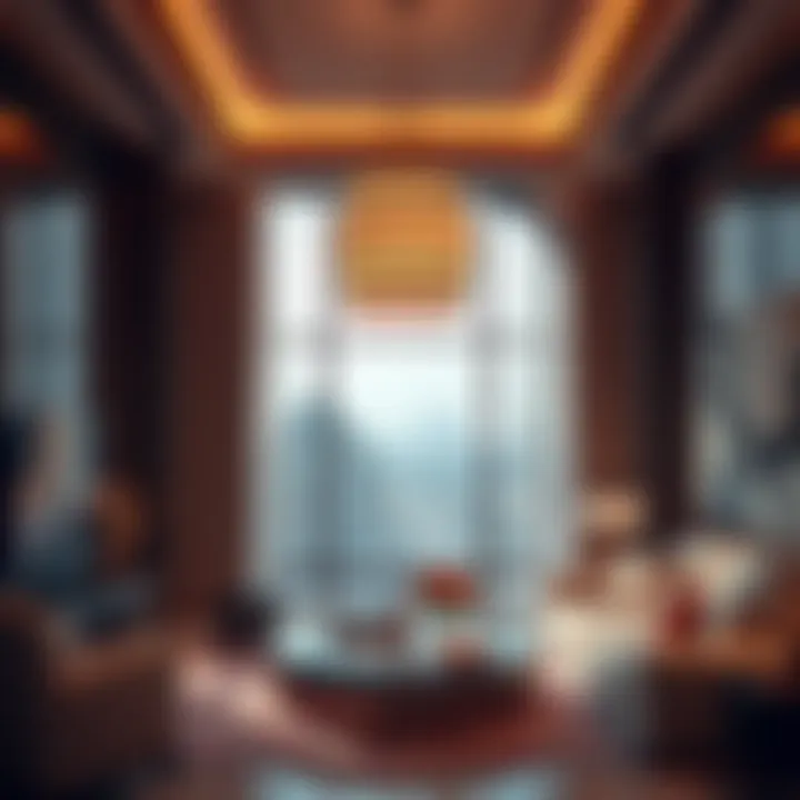 Luxurious interior of a high-end apartment in Mazaya Ten B