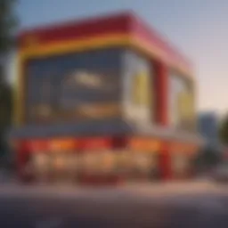 Vibrant exterior of McDonald's in Silicon Oasis