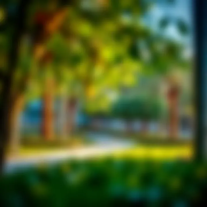 Serene Green Spaces in Meydan A tranquil park area in the heart of Meydan