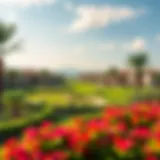 A picturesque view of the lush green landscapes in Minutes Meadows Village