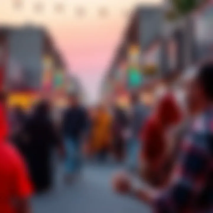 A lively community event celebrating local culture