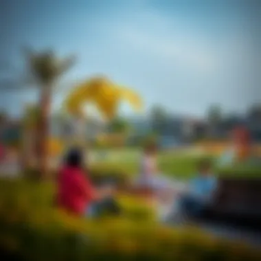 Families enjoying recreational activities in community parks