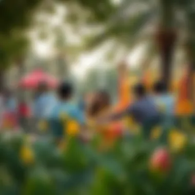 Family Time in Mushrif Park Families enjoying their time together in the beautifully designed Mushrif Park Play Area.