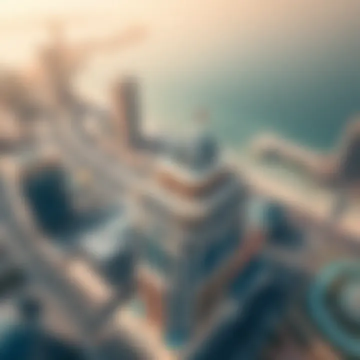 Aerial Perspective of the Nasir Building Aerial view of the Nasir Building showcasing its unique architectural design