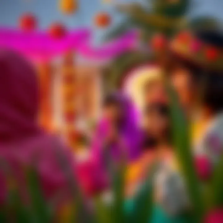 A cultural celebration event at a nursery showcasing various traditions.