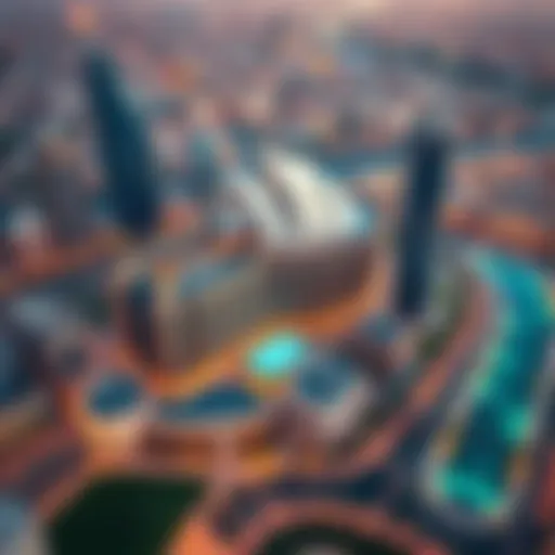 Aerial view of Opera Grand showcasing its stunning architecture