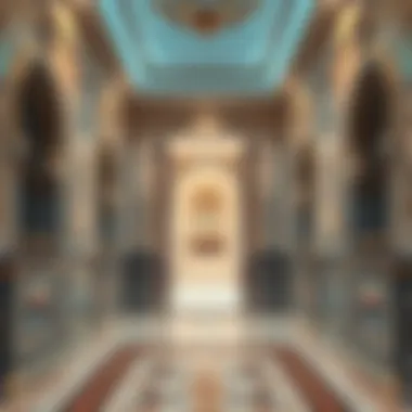 Interior view of a partition room showcasing architectural details