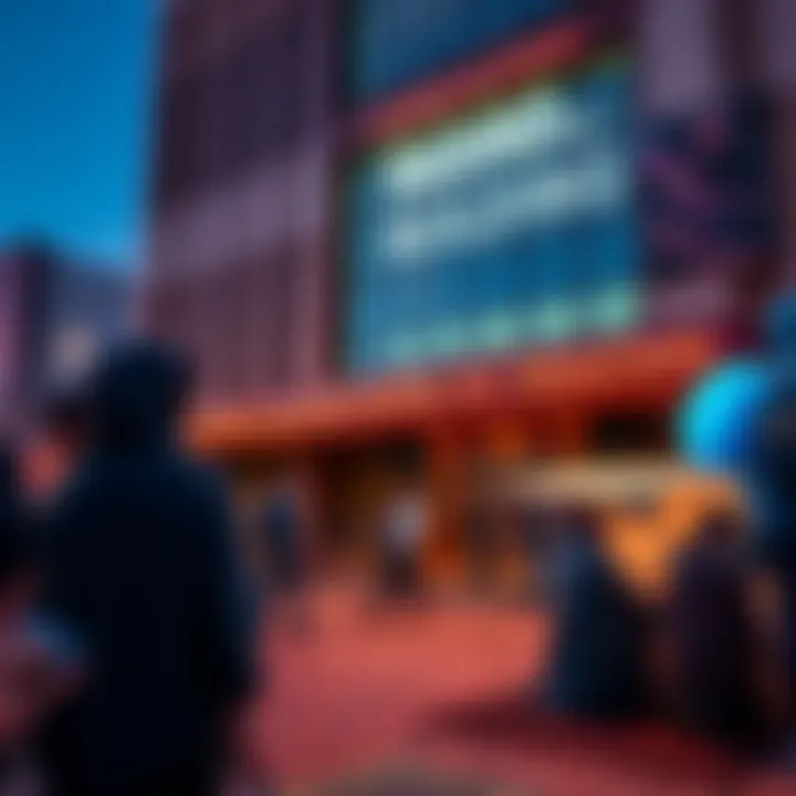 Cultural event taking place near Rashid Building demonstrating community engagement