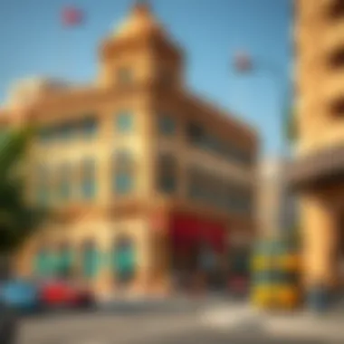 Historical photograph of Rashid Building capturing its early days