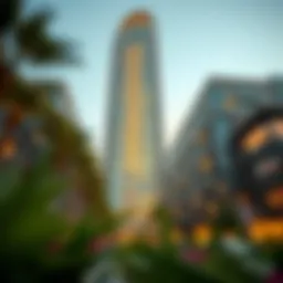 Exterior view of Remal Tower showcasing modern architecture