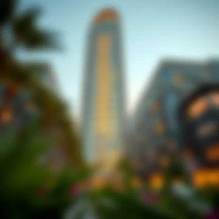 Exterior view of Remal Tower showcasing modern architecture