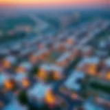 Aerial View of Remraam Community Aerial view showcasing the Remraam community and its modern architecture