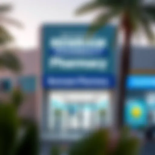 Exterior view of Remraam Pharmacy showcasing its inviting entrance