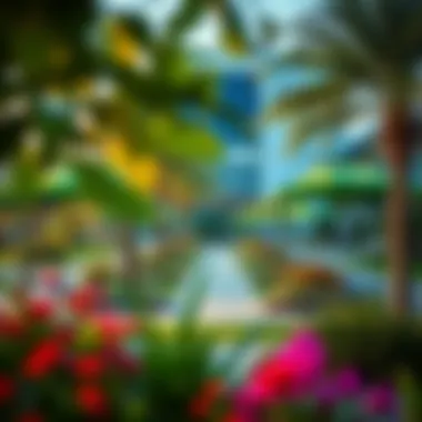 Vibrant community park in a Dubai neighborhood