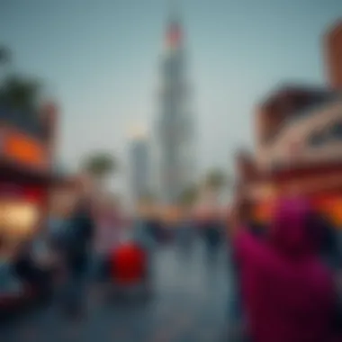 Community gathering space around Safa Tower