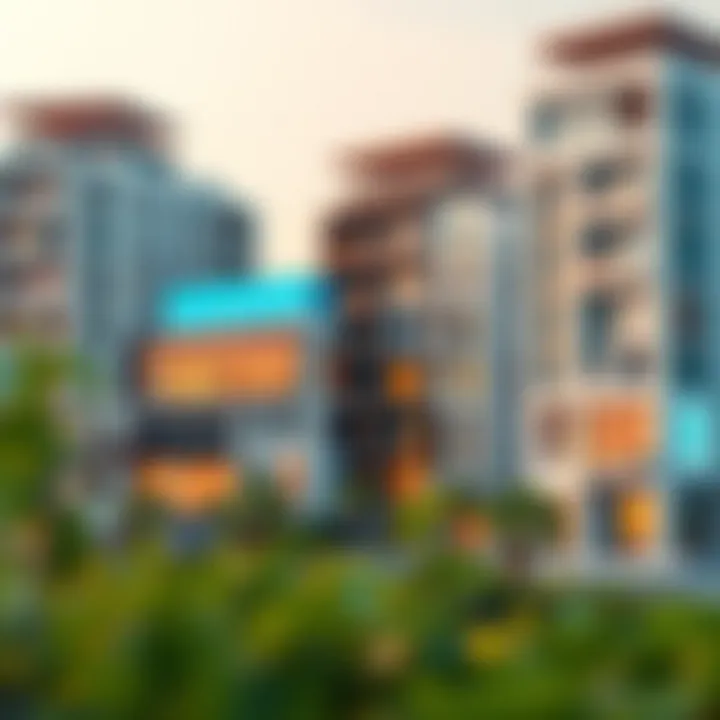 A visual representation of the real estate developments in Silicon Oasis highlighting modern living spaces.