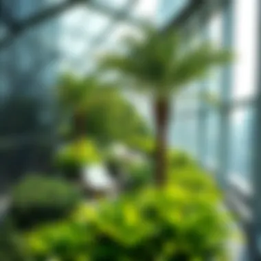 Lush greenery and relaxation spots at Sky Garden