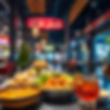 Delicious local cuisine served at a restaurant in Souq Extra DSO