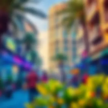 Vibrant community activity surrounding Al Bader Building