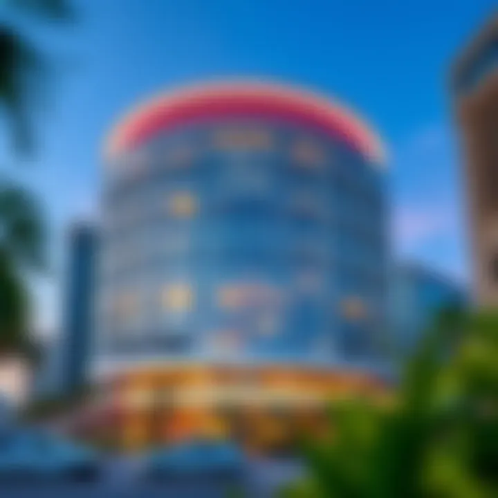 Stunning facade of the Al Bader Building showcasing modern architectural design