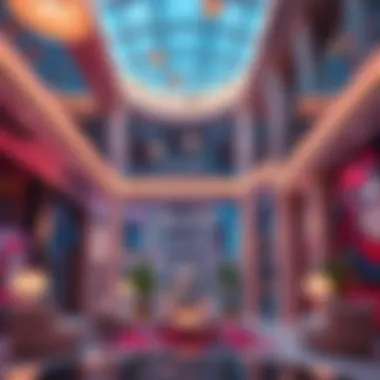 Interior view highlighting unique design elements of Al Bader Building