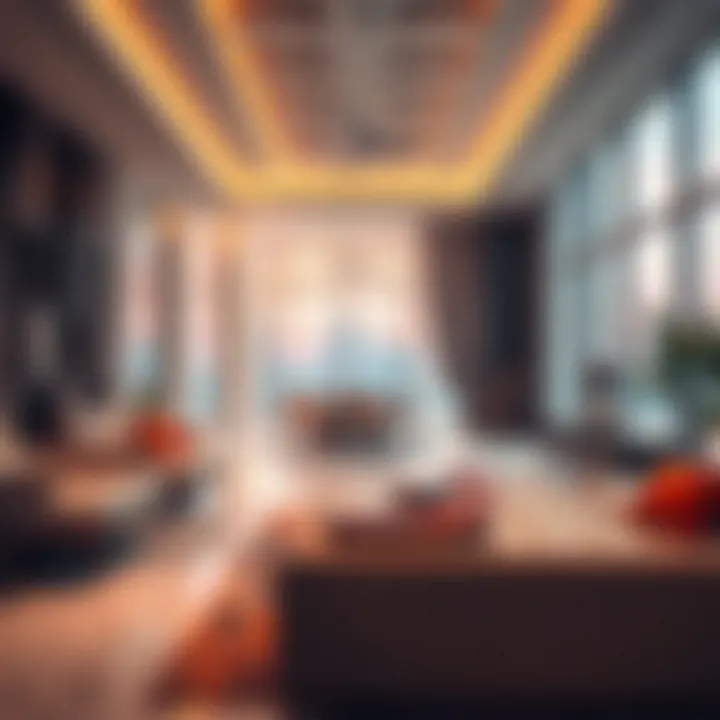 Interior shot showcasing the innovative design elements of Wasl Quartz