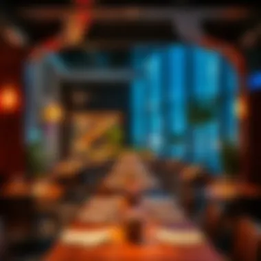 Stylish dining area at Damac Hills