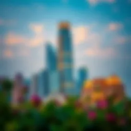 Stunning architectural view of the best tower in JLT